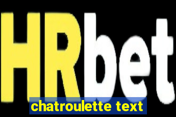 chatroulette text